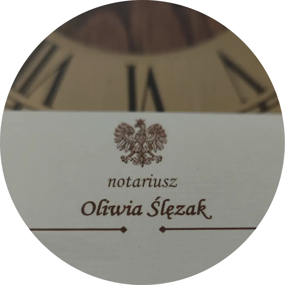 element dekoracyjny wizytówka notariusz Bydgoszcz